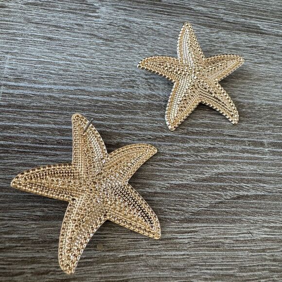 Gold Starfish Decorative Accents N890 - Picture 4 of 5